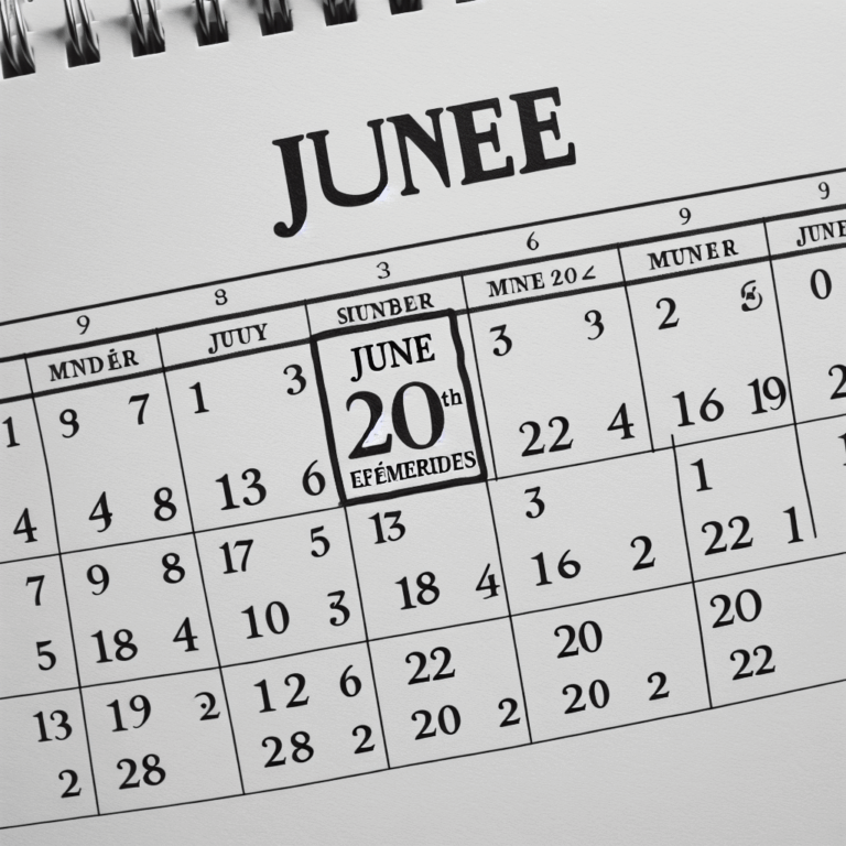 Efemérides 20 de junio