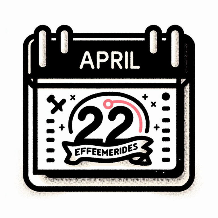 Efemérides 22 de abril