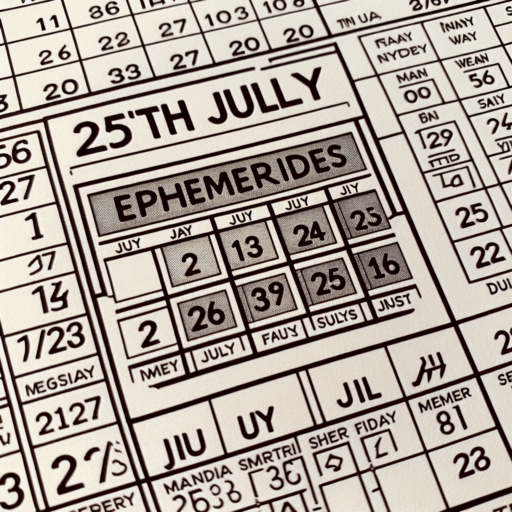 Efemérides 25 de julio