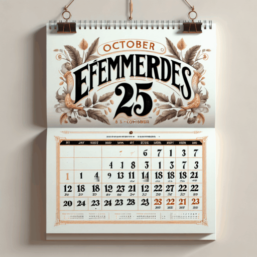 Efemérides 25 de octubre
