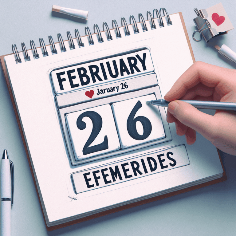 Efemérides 26 de febrero