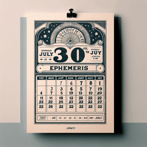 Efemérides 30 de julio