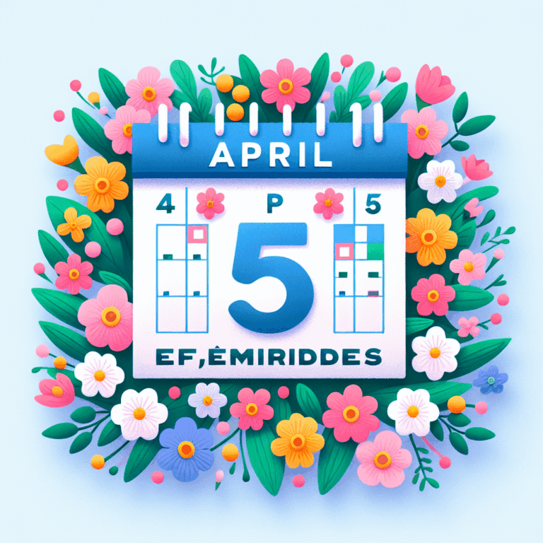 Efemérides 5 de abril